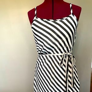 Striped halter dress